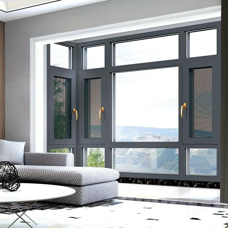 Grand Style Aluminum Window and Windows and Doors Collection with PVC Window China and Metal Window Casement