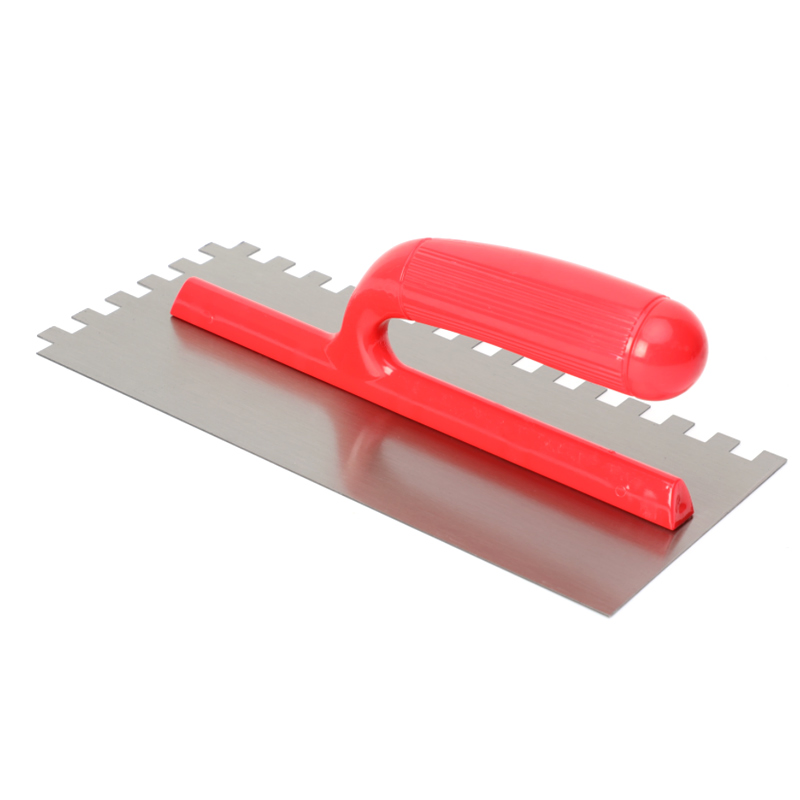 Zigzag Pattern Square Notch Trowel Margin Carbon Steel Flat Finishing Plaster Trowel
