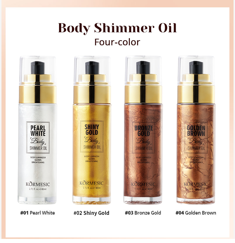 Factory Price Radiant Glow Body Shimmer Oil and Bronzer Spray