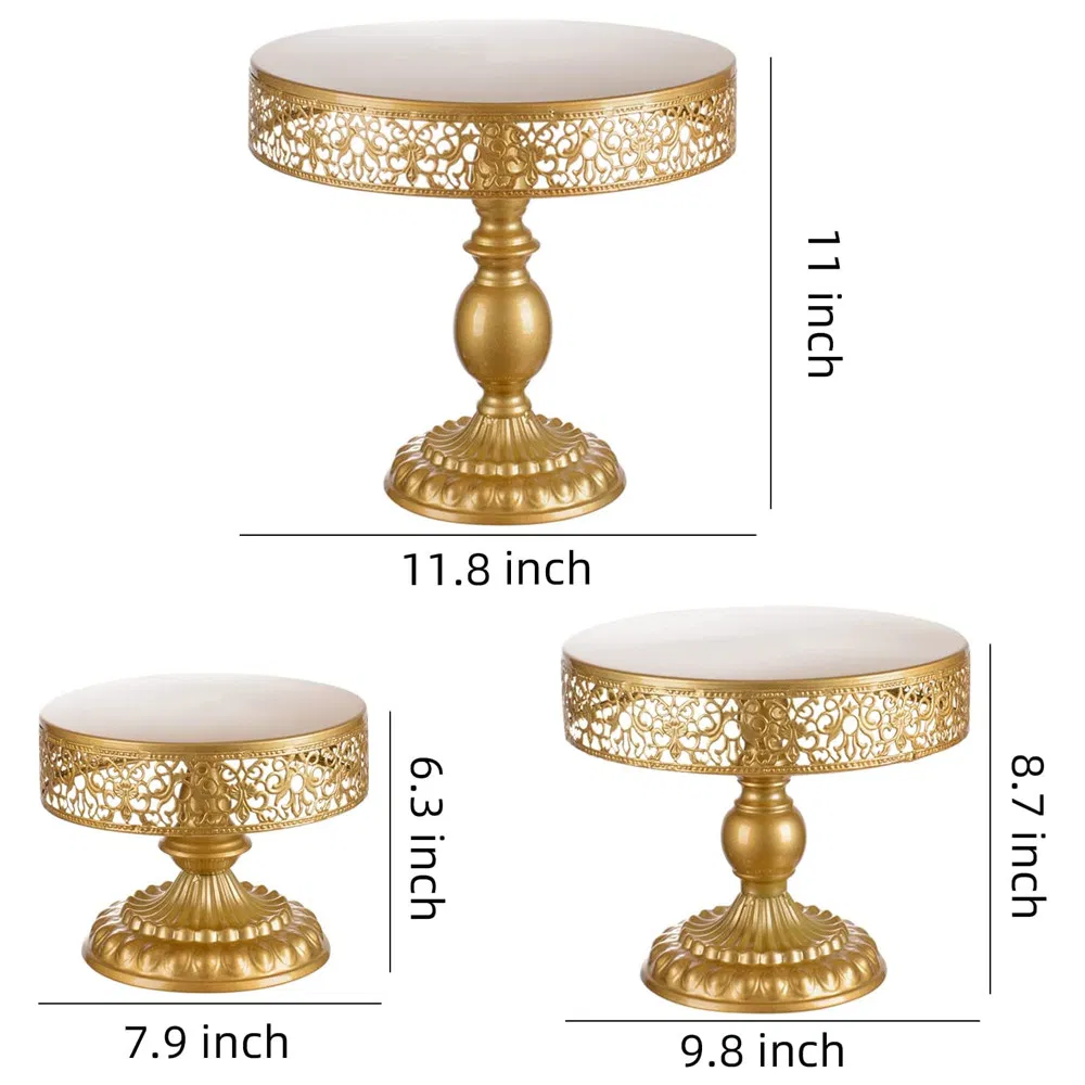 Round Cake Stand Metal Cake Stands Dessert Cupcake Pastry