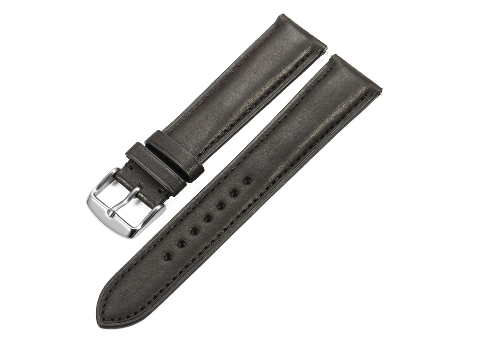 Genuine Leather Watch Band for Apple Watch Black France Calf Skin Vintage Look for Men Dropship Wholesale OEM