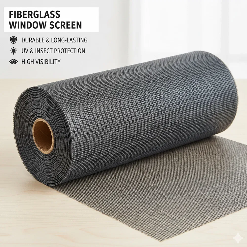 Competitive Price Fiberglass Window Screen Mosquito Protection Door Window Mesh