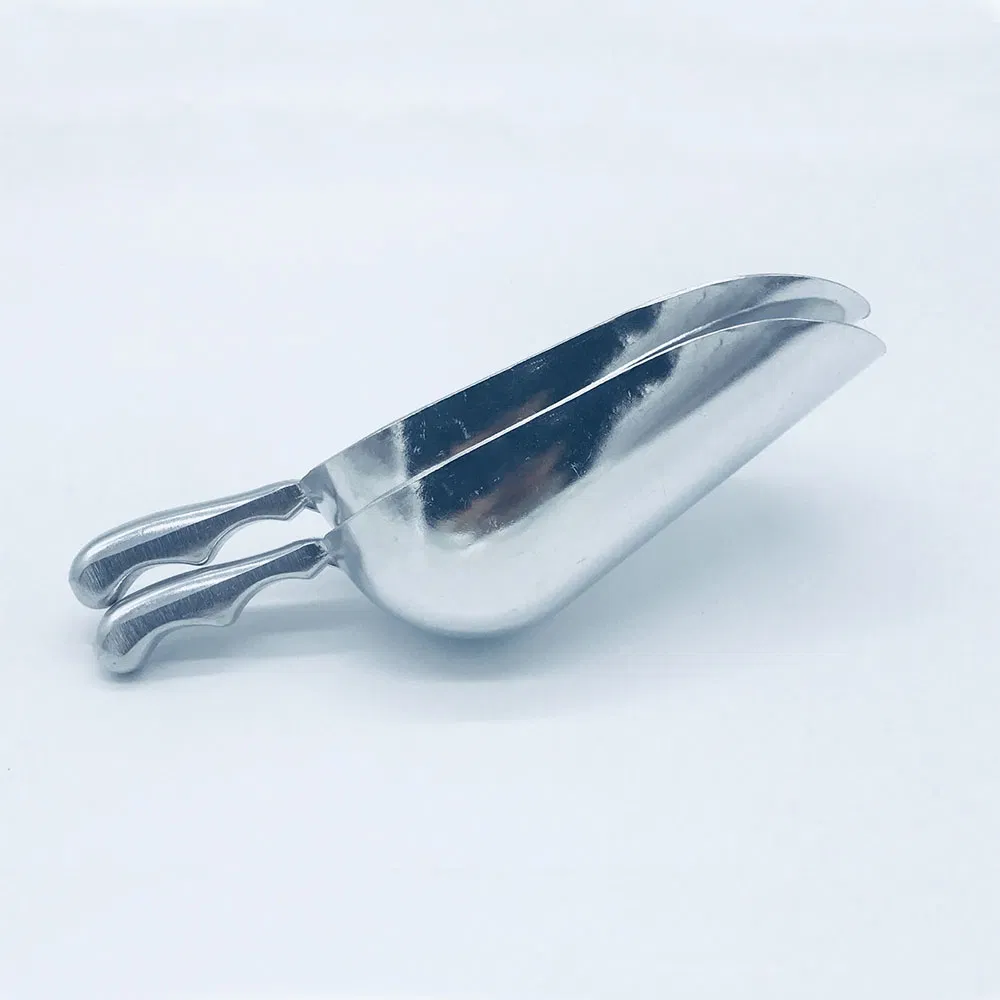 Stainless Steel Freezer, Scooper for Food, Popcorn Sweet Candy, Mirror Finish Metal Ice Scoop for Kitche, 8 Inches, Silver