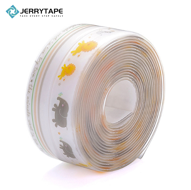 Jerrytape Transparent Printing Caulk Tape, Waterproof Self-Adhesive Sealing Strip, China Supplier