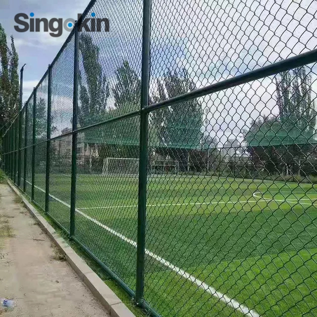 Residential 6 FT 8FT 3m Basketball Court Chain Link Fence