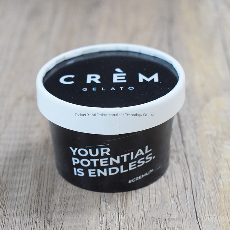 100% Biodegradable Ice Cream Paper Cup for Europe Market Ice Cream Cups