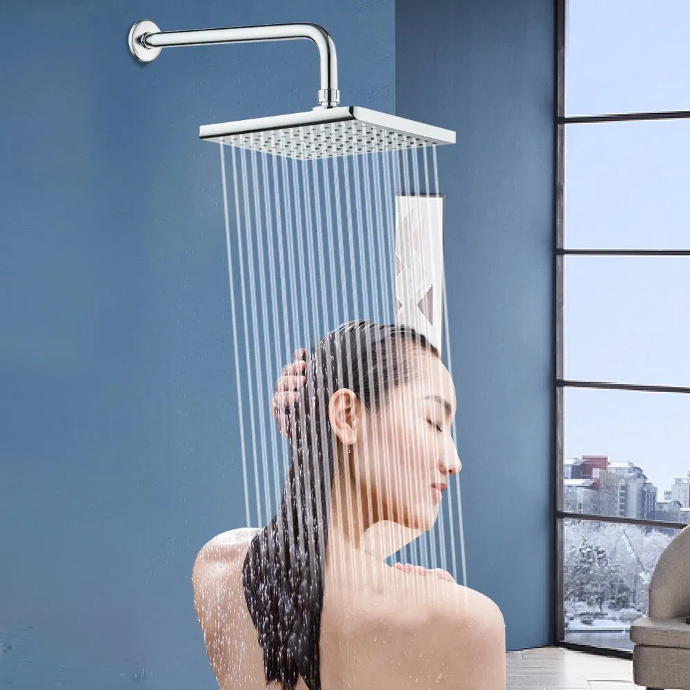 Chromed 6" 8.5" ABS Square Overhead Shower Concealed Shower Set