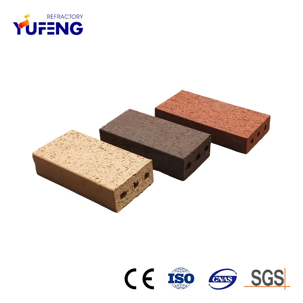 Easy to Maintain Exterior/Interior Home Wall Fireplace Clay Paving Brick