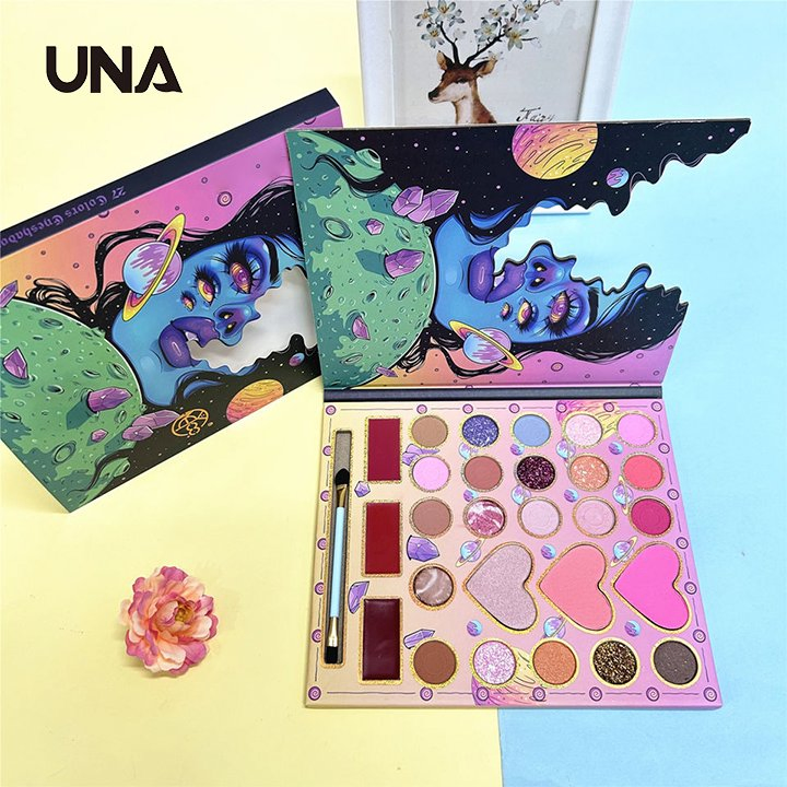 Wholesale High Pigment Eyeshadow Palette Vagan Organic Glitter Matte Shimmer Eyeshadow Palette 27 Colors Eyeshadow Makeup