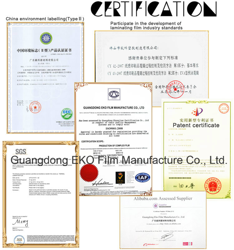 BOPP Thermal Lamination Film for Paper Sack