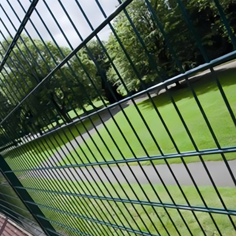 Heavy Duty 6FT 8FT Heavy Duty Powder Coated Double Horizontal Wire 868 656 Twin Germany Double Wire Panel Fence