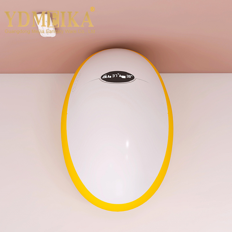 High-Tech Round Egg-Shaped Smart Toilet with Automatic Seat Heating Colorful & Voice Control Advanced Function Remote Control