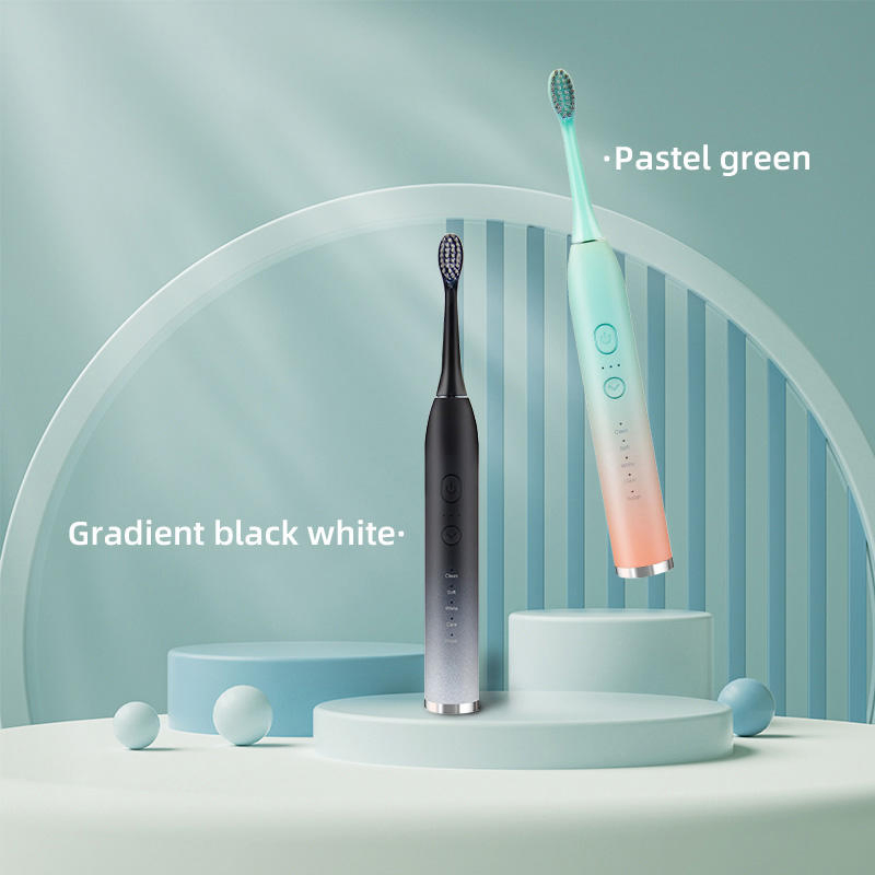 Soft Bristles USB Charging 5 Modes Waterproof Microwave Electric Toothbrush for Couple Adult