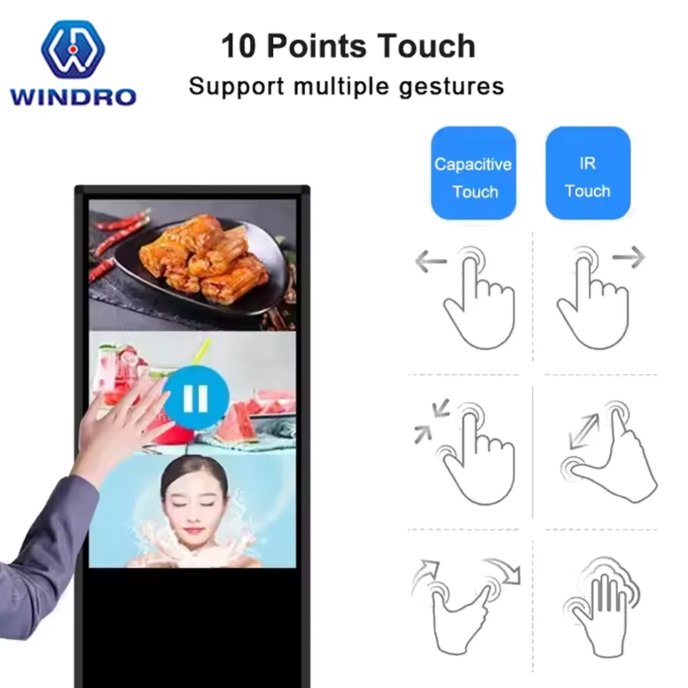 Интерактивный киоск Windro 65 дюймов с сенсорным экраном 4K
