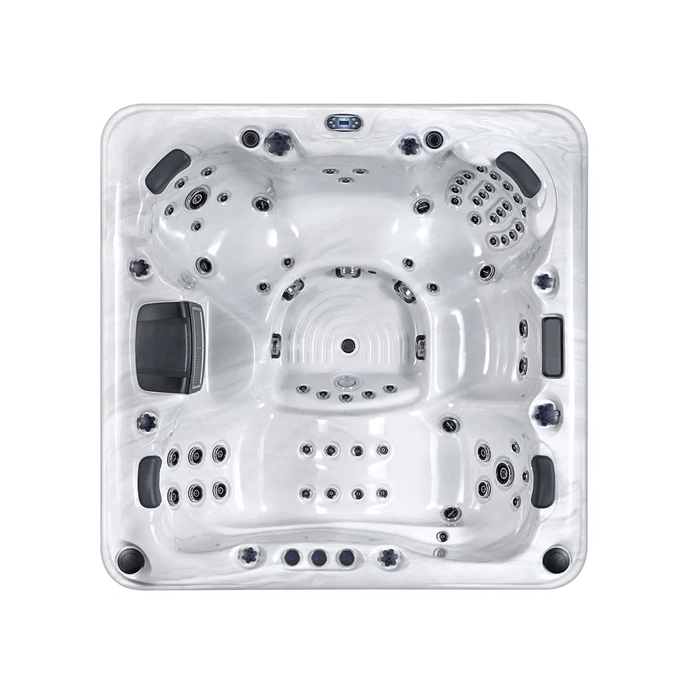 Sunrans CE Approved 5 Person Outdoor Massage Hot Tub Freestanding Acrylic SPA Tub for Commercial and Home Application