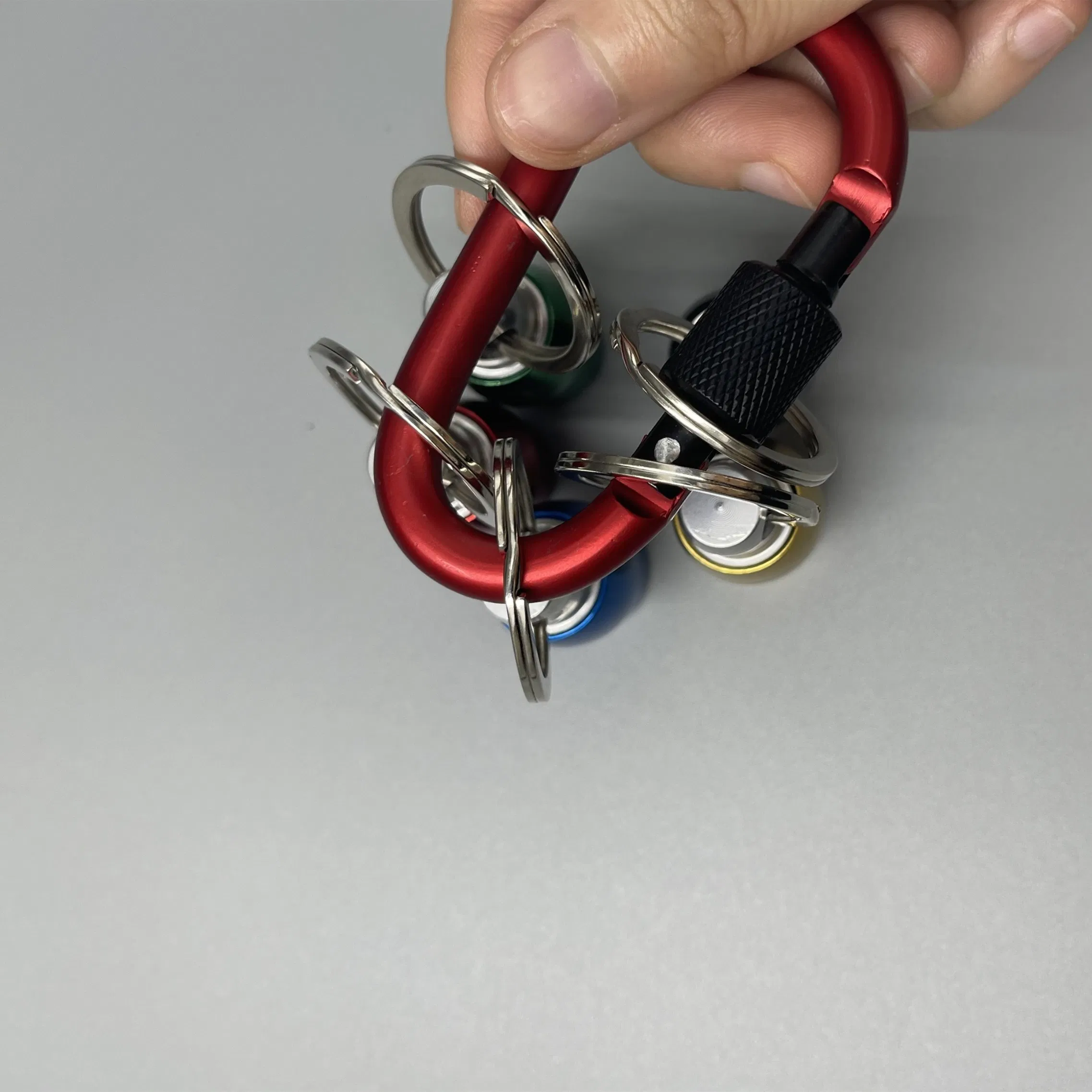 Creative Hex Shank 1/4 Inch Extension Bit Holder Screwdriver with Carabiner Metal Key Chain