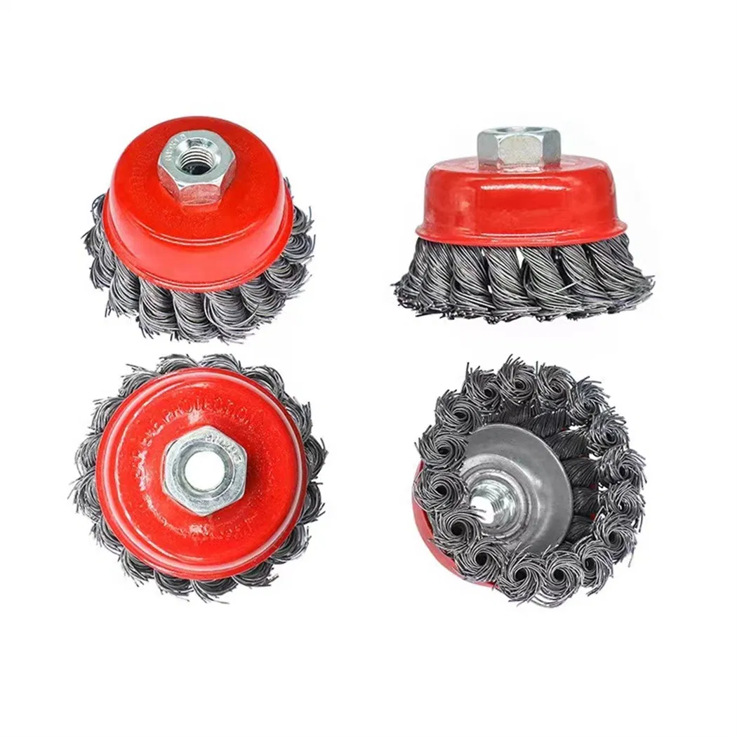 Проволочная чашечная щетка 100мм M14-2 для удаления ржавчины