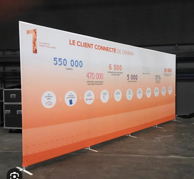 8/10/20FT Exhibition Backdrop Booth Stretch Tension Fabric Display for Tradeshow