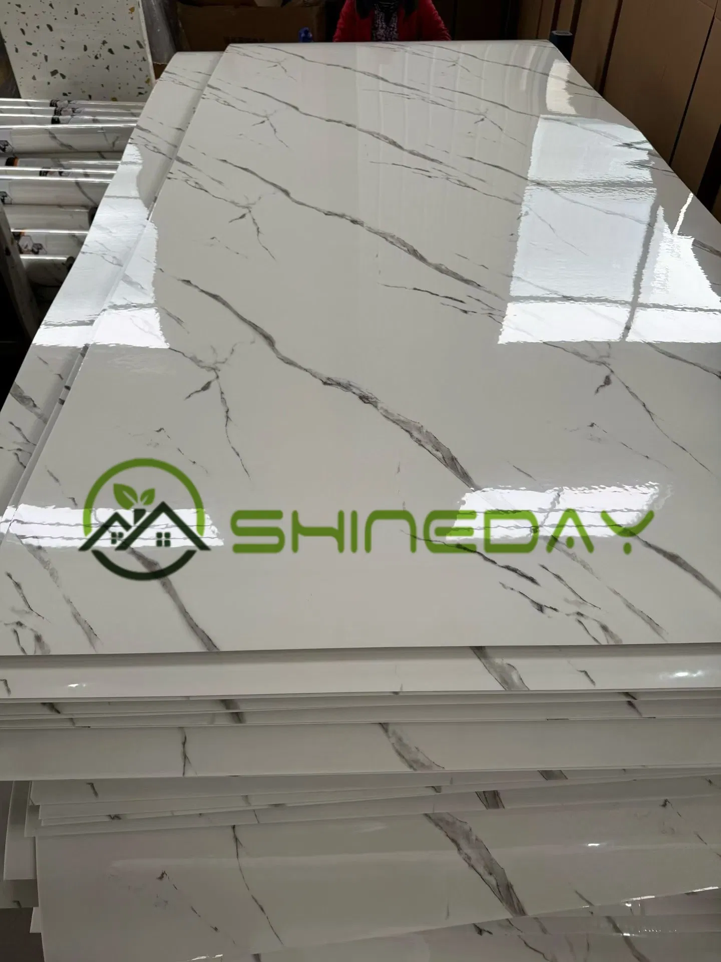 3D Printing Travertine Roll DIY Metal Marble Alaternative Vinyl Pet Marble Wall Sticker for Entire Feature Wall