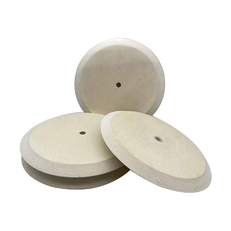 High Quality 100% Wool Felt Polishing Wheel Reasonable Price Fiberglass Backing Manufacturer's Abrasive Pad Stone Application