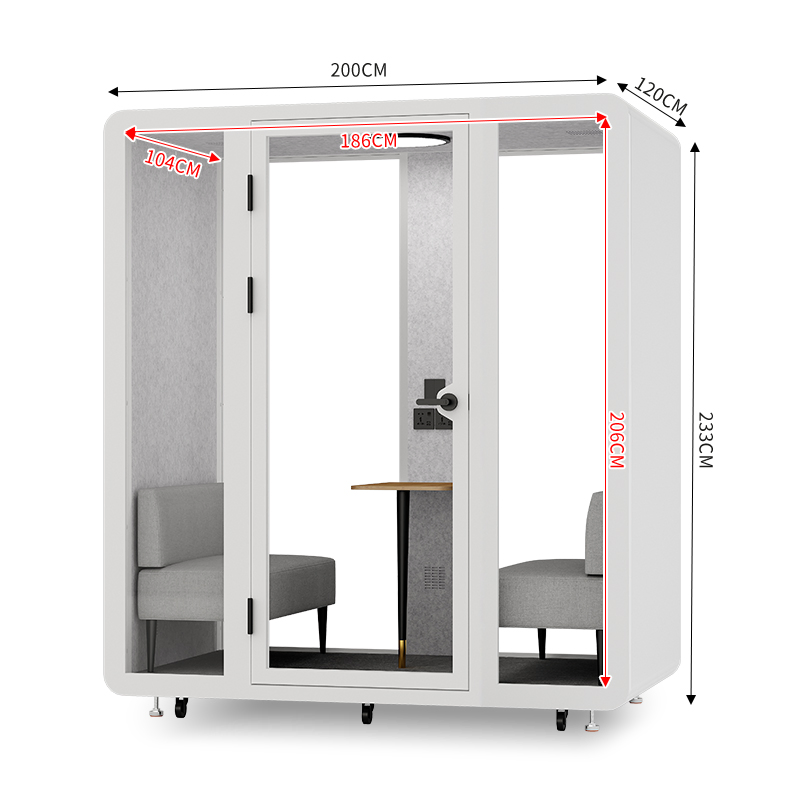 Soundproof Booth Office Pod Modern Two People K212 Office Sleeping Phone Pod for School
