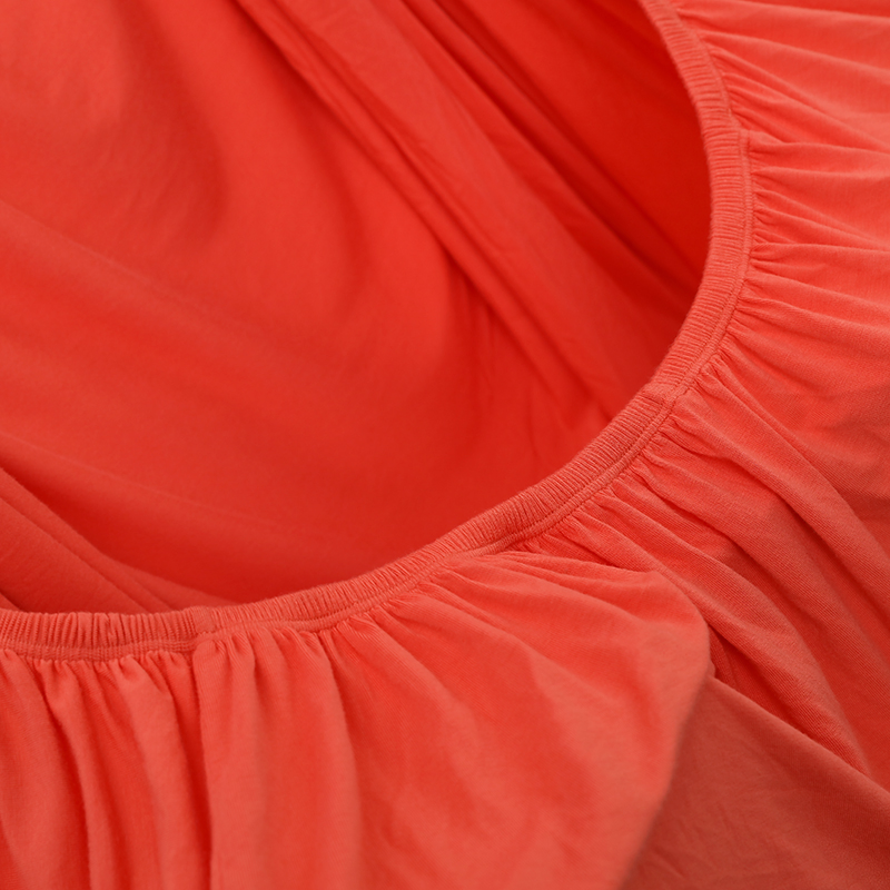 OEM Solid Color Bamboo Fiber Bedding Bedspread Crib Fitted Sheet