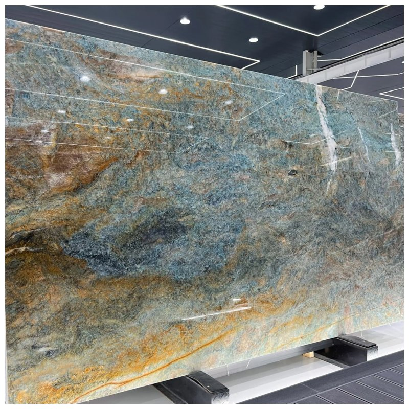 Jeriba Blue Quartzite Slabs for Tiles and Countertops