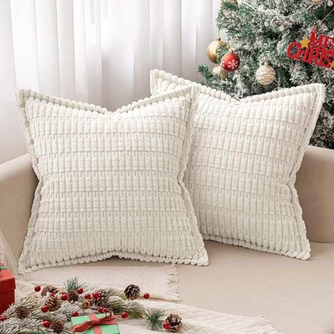 Stripe Corduroy Sofa Decorative Brilliant Bright Colors Velvet Custom Sofa Cushion Cover Bulk Throw Pillow Case