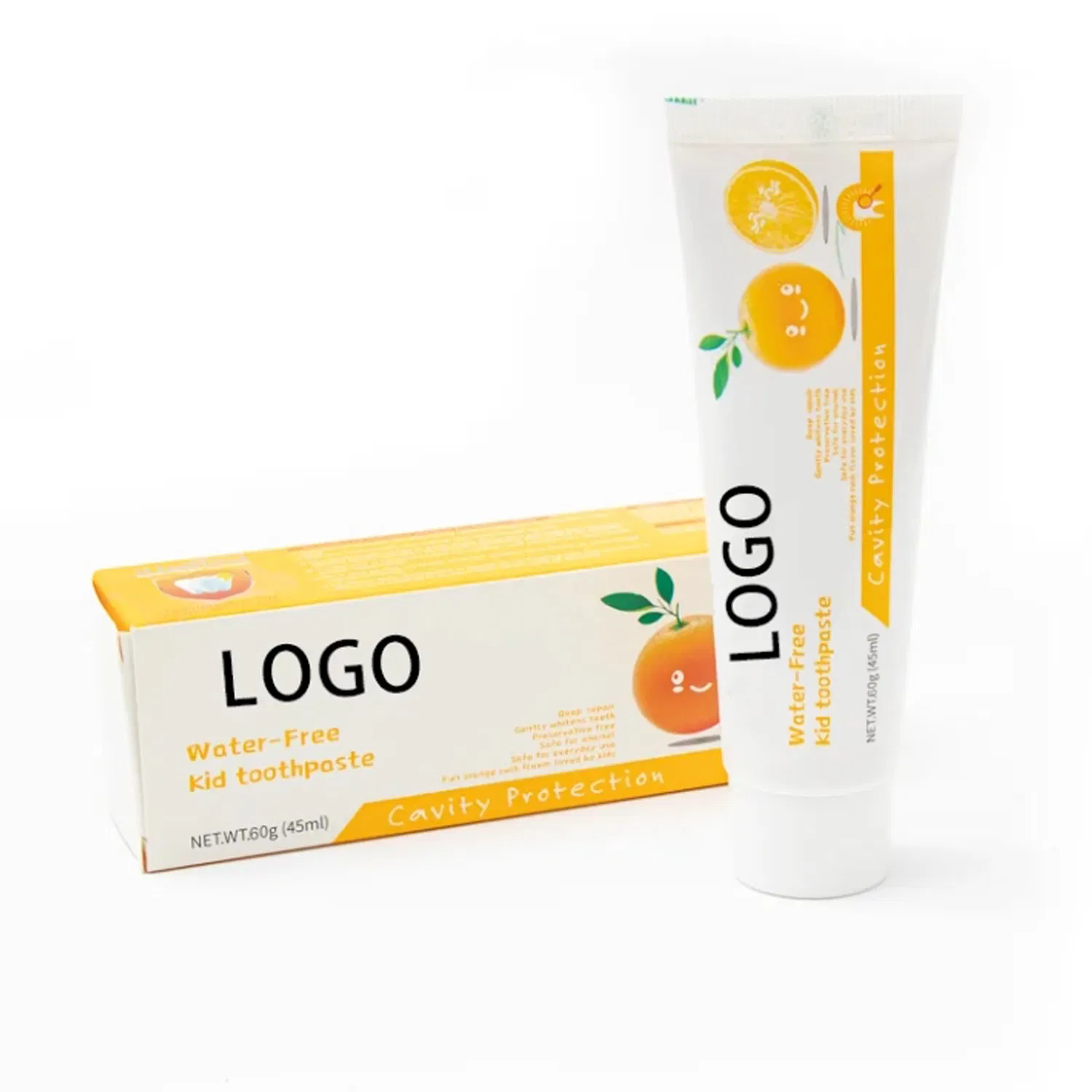 Manufacturers Custom Anti-Cavity Orange Flavor Kid's Toothpaste