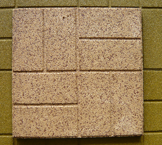 EPDM Color Brick Rubber Pavers Flooring Tiles for Garden Park Pathway