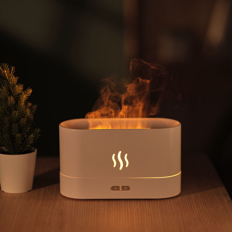 Factory Customized Room Fire Flame Aroma Diffuser Air Essential Oil Ultrasonic Humidifier