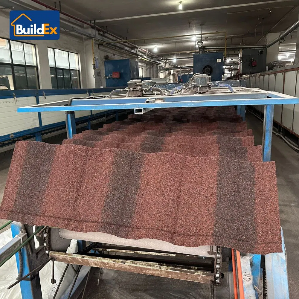 Каменные стальные кровельные панели с шумопоглощением