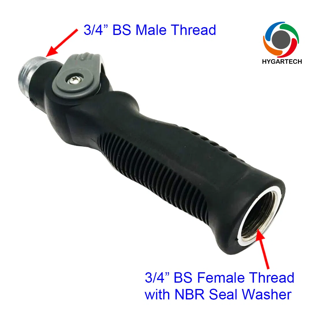 Metal Soft-Rain Watering Wand with Thumb Control Valve and Comfortable Grip Holder