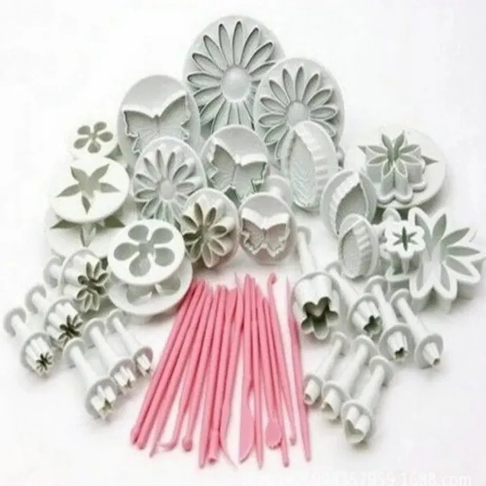 Smoother Embosser Molder Fondant Cake Cutter Mold Tool Set