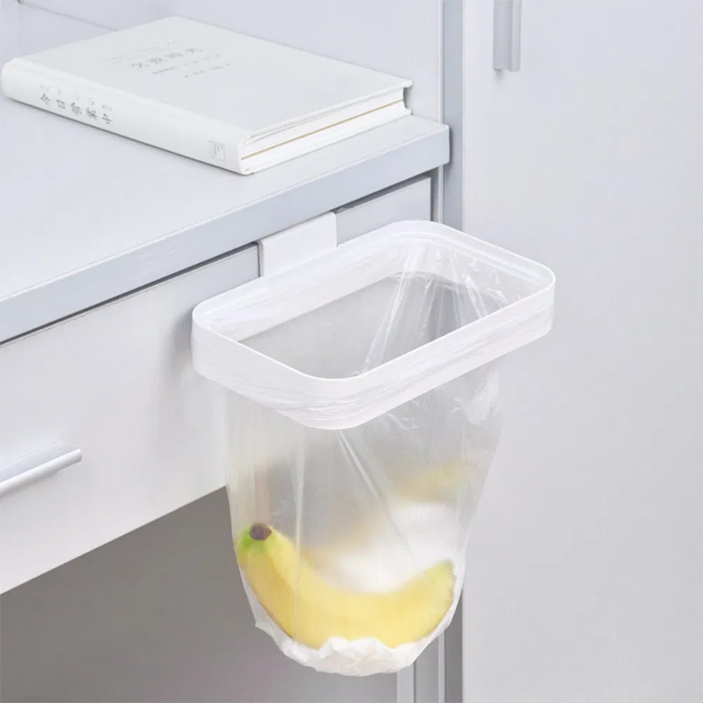 Hanging Trash Rack with Lid Rubbish Basket Garbage Bag Holder Esg23209