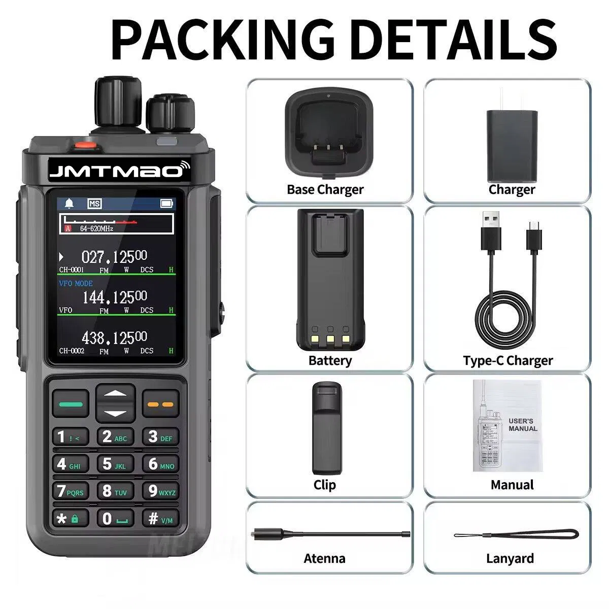 Портативная радиостанция UV-98 Plus Full Band 10W IP67