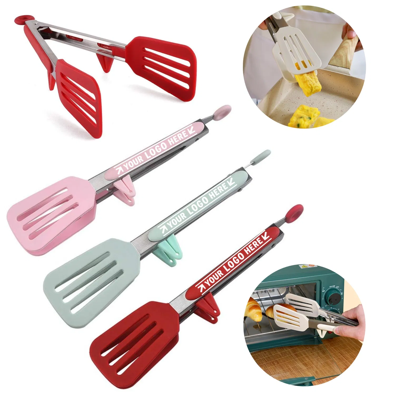 Heat Resistant Cooking Tong Stainless Steel and BPA Free