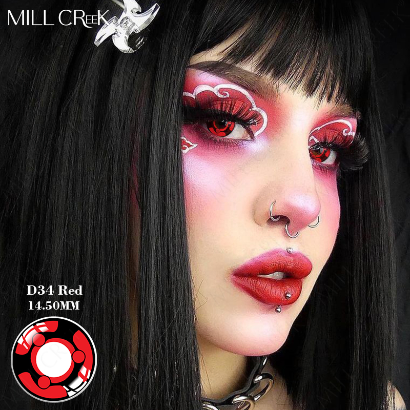 Black Cosplay Sclera Contact Lenses Cosplay Contact Lens Bright Colored Contact Lensee 14.5mm