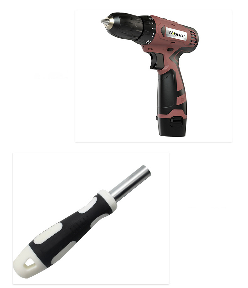 Household Electric Screwdriver Tool Box Set 12V Lithium Electric Drill Repair