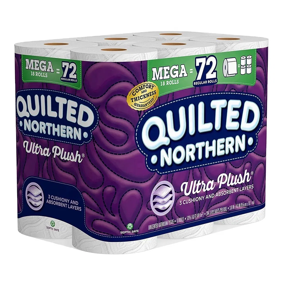 Organic Pure Wood Pulp Toilet Tissue OEM Toilet Paper to USA