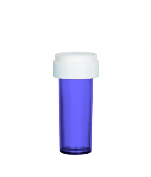 TPS Plastic Reversible Cap Vials, 8 DRAM
