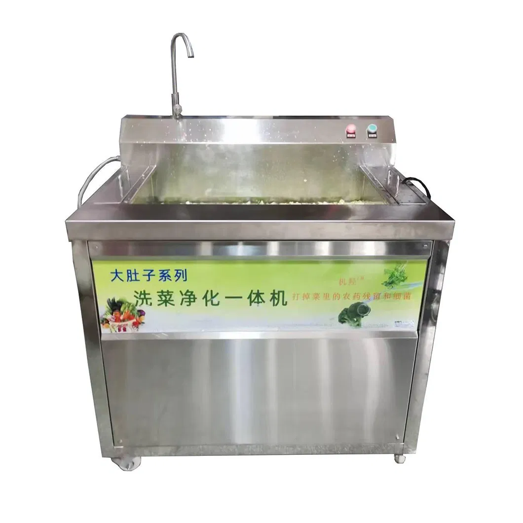 Commercial Kitchen Large Washing Capacity Hydroxyl Vegetable Fruit Washing Equipment