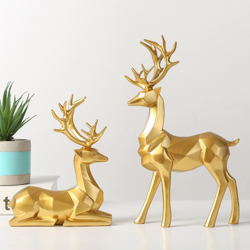 Modern Origami Elk Ornaments Living Room Decorations Desktop Art Ornaments