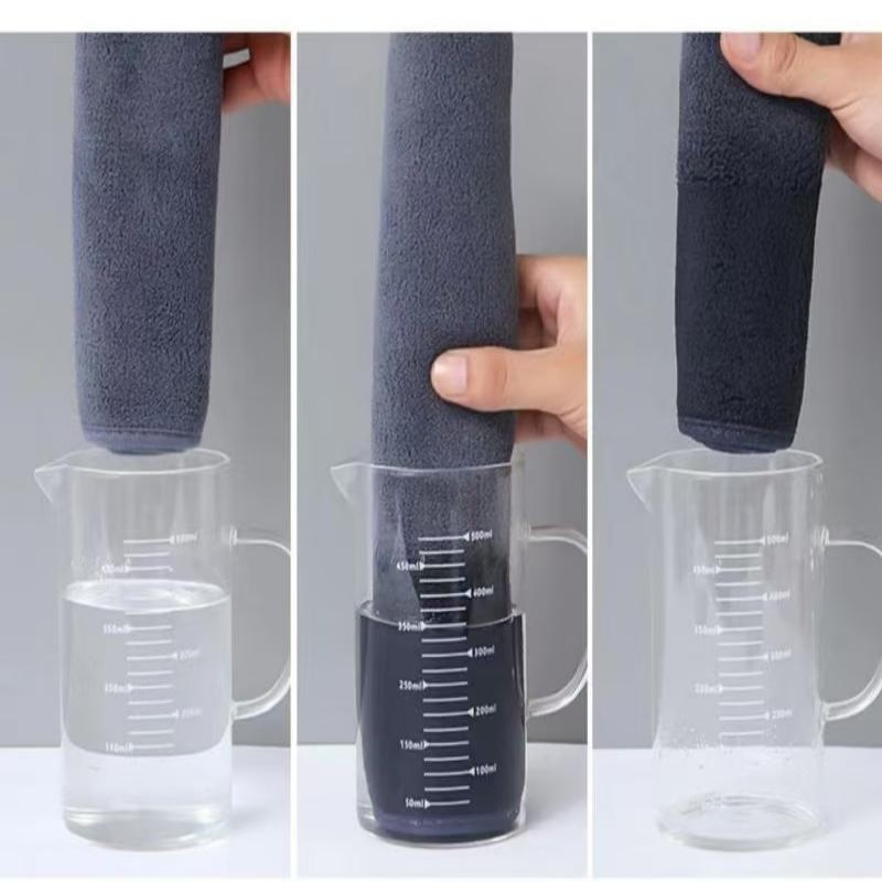 Car Wash Towel, Car Wiping Cloth, Double-Sided Thickened Water Absorbing, Seamless, Large Car Interior Cleaning Cloth, No Shedding of Hair