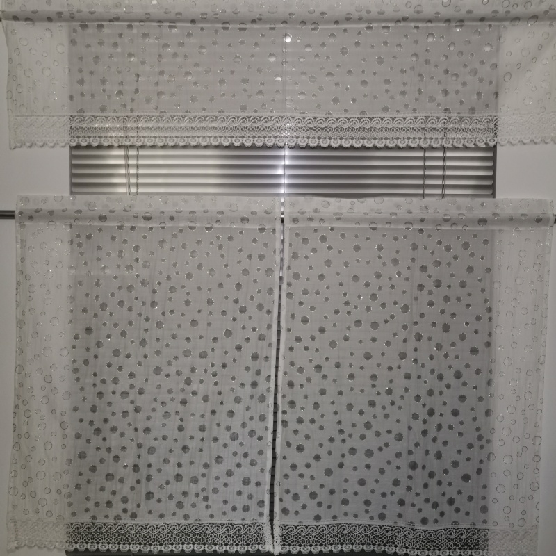 100% Polyester Wholesale Floral Digital Print Polyester Valance Kitchen Curtains