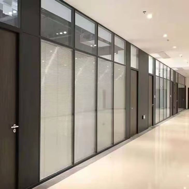 Wholesale Modern Simple Office Building Floor to Ceiling Glass Office Privacy Screen Partition