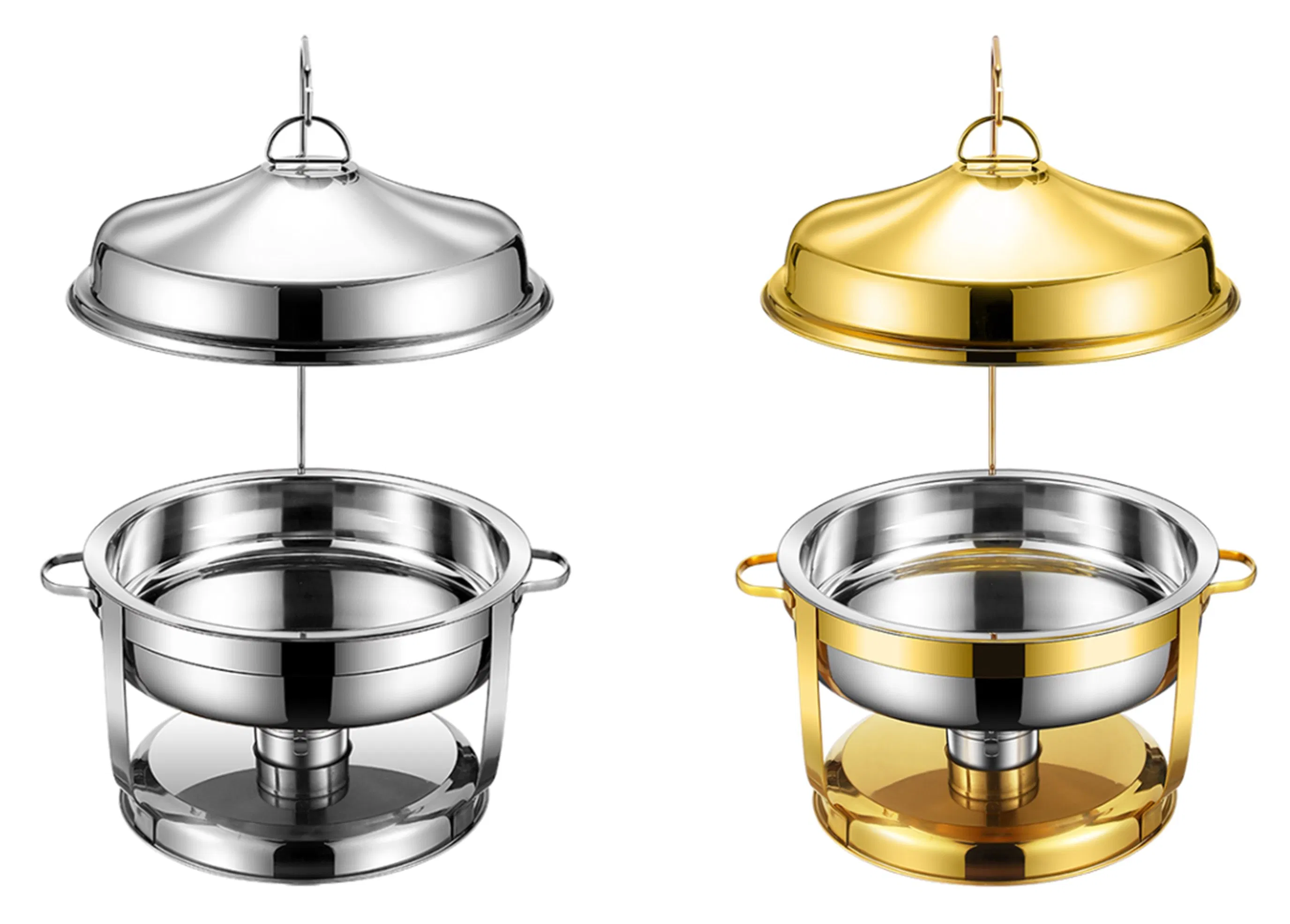 4.5L 9L 20L Restaurant Hot Pot Stainless Steel Buffet Stove Chafing Dish