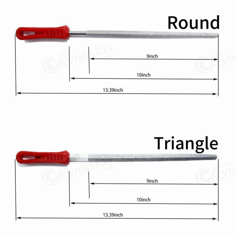 Ergonomic Diamond Files Set for Extended Use Half Round Diamond Files