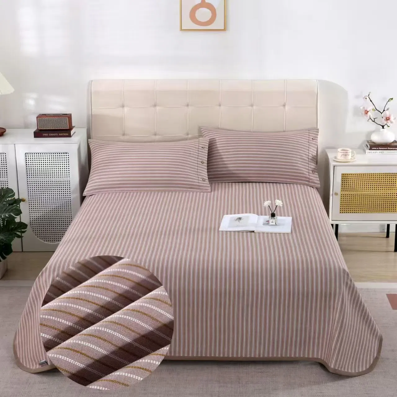 Luxurious Cotton Ruge Bedding Set for Sophisticated Spaces