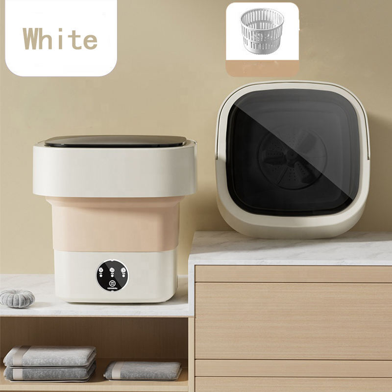 Household Folding 8L Wash-and-Dry All-in-One Washing Machine, Small Washing Machine, Portable Washing Machine
